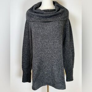 DKNY Jeans Dark Gray Cozy Warm Wool Blend Cowl Neck Sweater Women’s Size Large